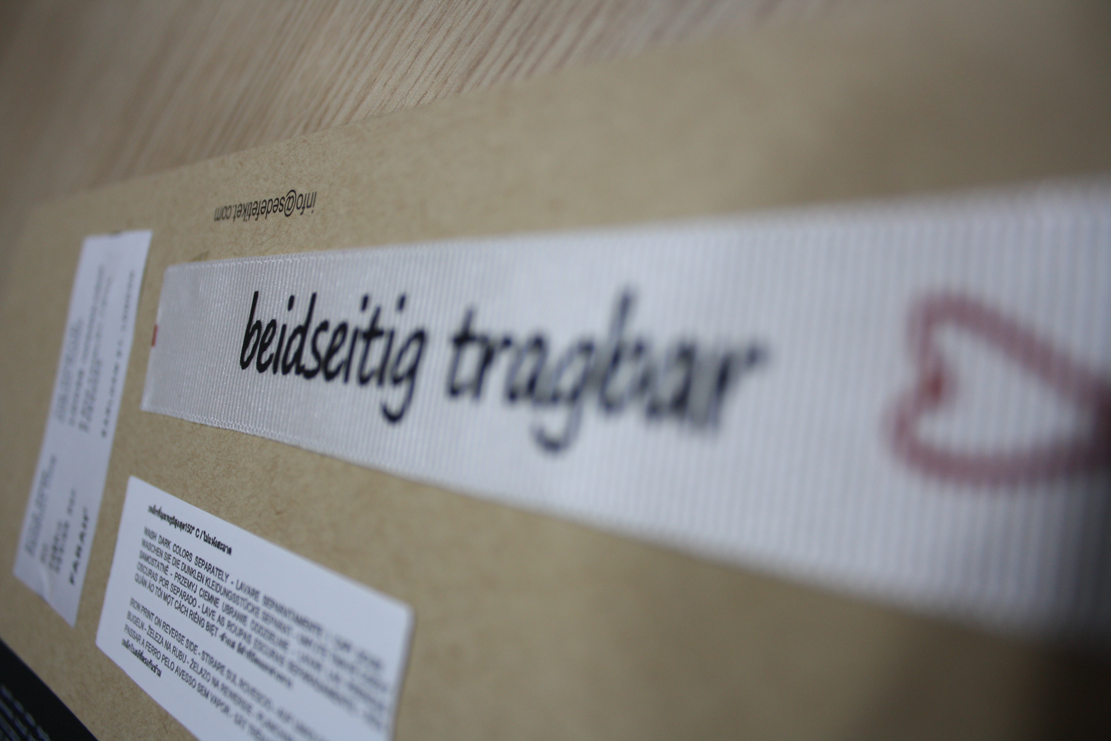 printed fabric label